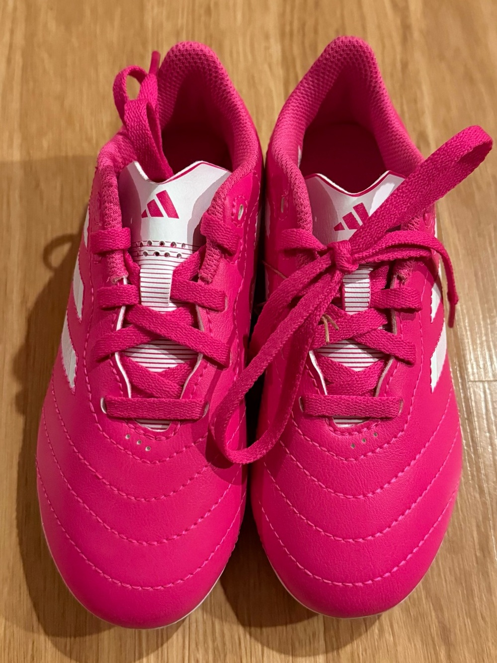 NEW Adidas Goletto VIII FG Kids' Soccer Cleats - Pink/White - Size 12K